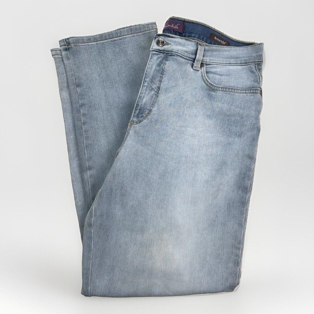 Gloria Vanderbilt Women' Amanda Jeans Size 16S Light Wash Denim